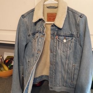 Levi's sherpa lined denim jacket